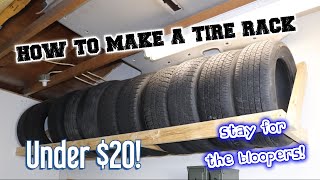 How to build a tire rack for under 20 [upl. by Codding]