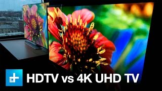 4K UHD TV vs 1080p HDTV  Side by Side Comparison [upl. by Billen]