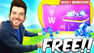 Purchasing Totally FREE✅ Weekly Membership By Playing Free Tournaments 🏆  Garena Free Fire [upl. by Eimilb]