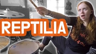 Reptilia  The Strokes  Drum Cover [upl. by Dori]