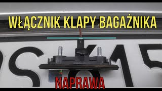 Naprawa włącznika klapy bagażnika Octavia 2 [upl. by Llerihs]