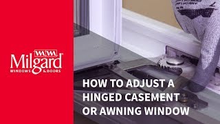 How To Adjust a Hinged Casement Window [upl. by Eelana]