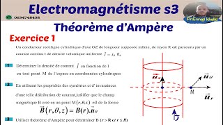 Théorème dAmpère Exercice 1 Electromagnétisme [upl. by Fortier]