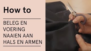 Tutorial  Beleg en voering naaien aan hals en armen  VERITAS [upl. by Anchie]