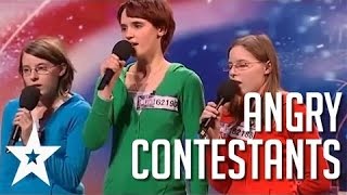 Acts With Attitude 5 Angriest Contestants on Got Talent HD [upl. by Pat]