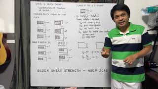 STEEL 6  BLOCK SHEAR STRENGTH CONCEPT AND FORMULA  NSCP 2015 [upl. by Treharne]