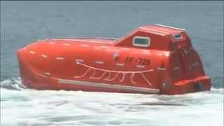 Lifeboat Launched from 30 Meters Up [upl. by Kcirtap]