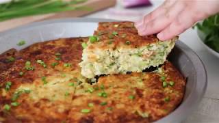 How To Make Crustless Zucchini Pie [upl. by Neiman367]