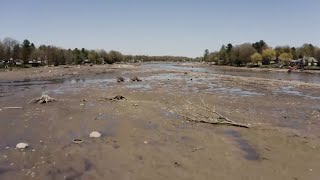 Lake vanishes after Michigan dam fails during record flooding [upl. by Sexela]