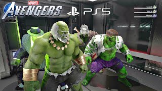 4 HULKS vs Abomination  Marvels Avengers Game Tachyon Anomaly Event [upl. by Colston]