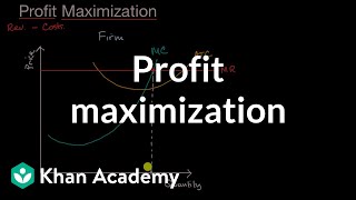 Profit maximization  APⓇ Microeconomics  Khan Academy [upl. by Nerol877]