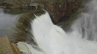 00138 La Grange Reservoir overflowing [upl. by Enyahs]