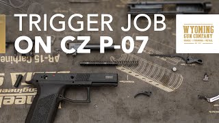 Trigger Job on CZ P07 I Gunsmithing [upl. by Gottwald541]