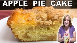 Easy Apple Pie Cake Recipe  ITS FALL YALL  Bake With Me using Box Cake Mix [upl. by Drobman]