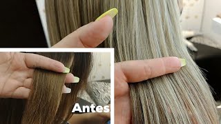 Mechas beige  Decoloración en cabello maltratado  Lilyymakeuup [upl. by Ynney]