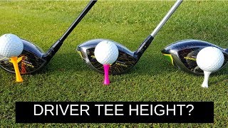 HIT YOUR DRIVER FURTHER USING CORRECT TEE HEIGHT [upl. by Lien]