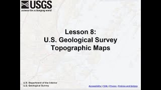 Lesson 8  US Geological Survey Topographic Maps [upl. by Marutani392]