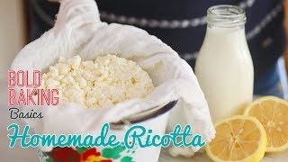 How to Make the BEST Homemade Ricotta Cheese Recipe [upl. by Stuppy]