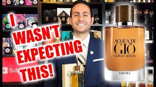 Acqua di Gio Absolu by Giorgio Armani Fragrance  Cologne Review [upl. by Nathanil]