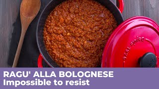 How to prepare RAGU ALLA BOLOGNESE  Traditional Italian recipe [upl. by Htebilil]