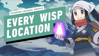 Pokemon Legends Arceus  Every Wisp Location [upl. by Anaicul]