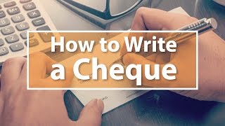 How to Write a Cheque [upl. by Liamaj139]