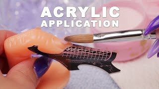 DIY Nail Workshop  Acrylic Application [upl. by Ruperto]