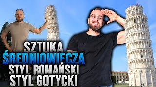 SZTUKA ŚREDNIOWIECZA Styl romański styl gotycki [upl. by Astri]