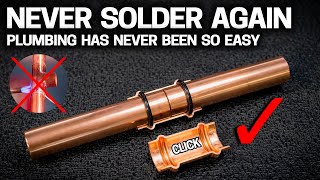 NEVER SOLDER PIPE AGAIN  3 Ways for EASY DIY Plumbing [upl. by Ru]