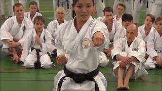 World Champion RIKA USAMI Teaching Kata KOSOKUN SHO [upl. by Gneh]