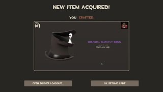 How to Craft a Unusual Ghastly Gibus in TF2 [upl. by Aciram]