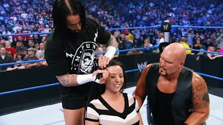 CM PUNK SHAVING SERENAS HEAD WWE SMACKDOWN [upl. by Intihw]