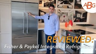 Fisher Paykel Integrated Refrigerator Review  36quot French Door NEW FOR 2017 [upl. by Anirres]