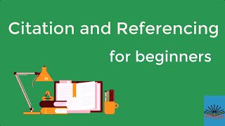 Citation and Referencing for beginners [upl. by Fleisig]