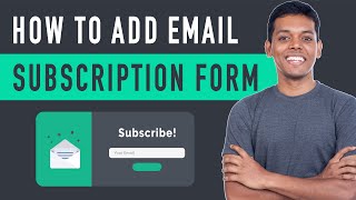 How to Add Email Subscription to WordPress  using Mailchimp [upl. by Chlori]