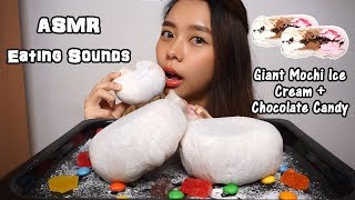 ASMR Giant Mochi Ice Cream Moxie Beast Challenge  Chewy Crunchy Eating Sounds  No Talking [upl. by Eelahc357]