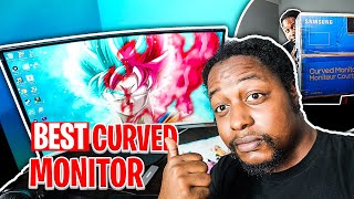 Samsung 27 Inch Curved Monitor Unboxing  Sound Test T55 Series [upl. by Leafar791]