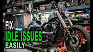 How To Fix Idle Issues  Bike wont stay in idle EASY Diagnosis [upl. by Eneleoj]