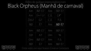 Black Orpheus Manhã de Carnaval  Backing Track [upl. by Nerak927]