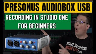 Presonus AudioBox USB  How To Get Started  For Beginners [upl. by Atiroc]