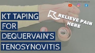 MUST TRY taping technique for De Quervains Tenosynovitis wrist pain [upl. by Lyreb978]