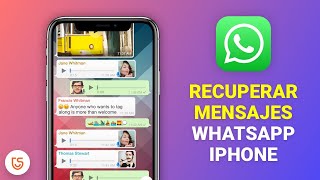 Cómo recuperar mensajes borrados de WhatsApp iPhone sin copia de seguridad [upl. by Eneluj755]