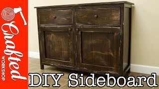 DIY Sideboard  Buffet Cabinet  How To Build [upl. by Orenid]