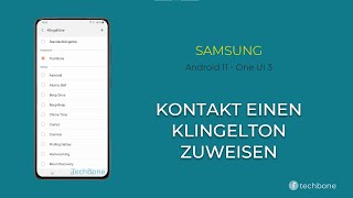 Kontakt einen Klingelton zuweisen  Samsung Android 11  One UI 3 [upl. by Harac]