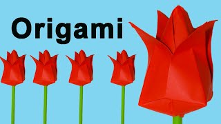 Como Hacer Flores De Papel Origami Fácil [upl. by Abigail]