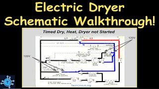 10  Whirlpool Electric Dryer Schematic Voltage Map Walk Through [upl. by Glavin457]