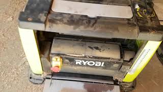 Ryobi Thicknesser quick review and operation [upl. by Sello]