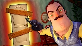 WHATS IN THE BASEMENT  Hello Neighbor Gameplay 1 [upl. by Oelgnaed]