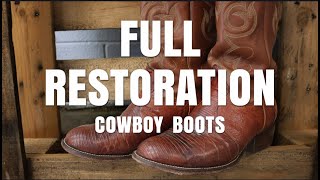 Cowboy Boot Restoration  Nocona Boots Get a Makeover [upl. by Ruthe665]