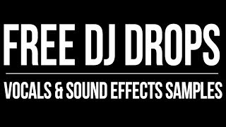 FREE DJ DROPS SAMPLES  DJ Drops 247  Brandon Futch  Sound Effects  Voice Over [upl. by Aivilo]